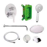 Душевая система Rubineta Kubo 2F Uno