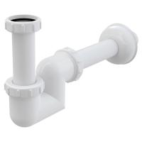 Сифон для умывальника и биде, пластик Ø32 AlcaPlast A45F-DN32-BL-01