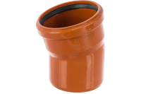 Колено Ostendorf канализационное ПВХ 110/15 для внешней канализации KGB Ger (РФ)