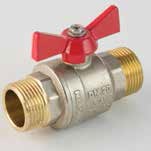 Шаровый кран ДУ15 (бабочка) H/Н PN40 Kalde 3391-bpm-0b0000