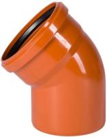 Колено Ostendorf канализационное ПВХ 160/45 для внешней канализации KGB Ger (РФ)