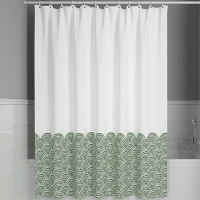 Штора для ванной комнаты 200x180 см зеленый IDDIS Base BW04P18i11