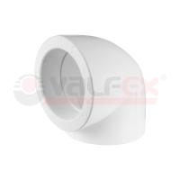 Угольник Дн 40х90гр (60/10) VALFEX ПП бел