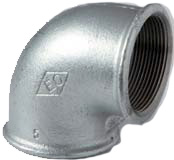 Угольник чугунный Radom A1/90 Ду 1,25 черный
