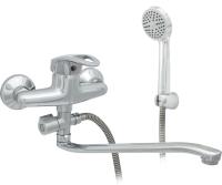 Смеситель для ванны однорычажный Центр Сантехники ЦС-СМ 300/1-4 М-43 плоский S-обр. излив L-350 мм ПП800114