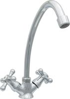 Смеситель елочка Центр Сантехники ЦС-СМ 26г К М_Крест круглый излив D18 H-200 мм СМ511909