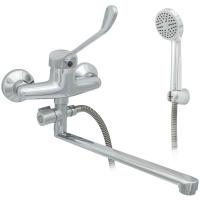 Смеситель для ванны однорычажный Центр Сантехники ЦС-СМ 300-4 М-43 плоский излив L-350 мм ПП800034