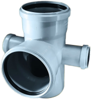 Крестовина Ostendorf канализационная ПП 110/50/50/110/87 пятерник для внутренней канализации HTEDLR (РФ)