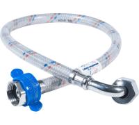 Гибкая подводка для воды ЦС нейлон, 1/2”Гх1/2"Г- угол L-80 см, штука ГП002142