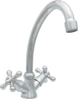 Смеситель елочка Центр Сантехники ЦС-СМ 25ш К М_Крест круглый излив D18 H-150 мм СМ507309