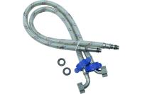 Гибкая подводка для смесителей ЦС нейлон, штуцер 31/17мм, 1/2”Г-угол хM10 L-60 см, пакет, уп. пара ГП002259