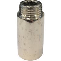 Удлинитель 1/2" вн/нар, 40 мм, Хром, Kalde (3811-nex-0b0040)