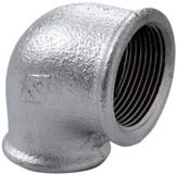 Угольник переходной чугунный Radom А1/90 Ду 3/4х1/2 оцинкованный