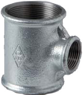 Тройник переходной чугунный Radom В1/130 Ду 1х3/4х1 черный