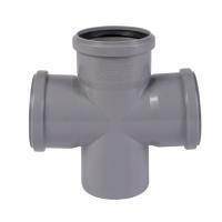Крестовина Ostendorf канализационная ПП 110/110/110/87 для внутренней канализации HTDA (РФ)