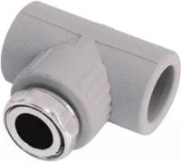 Тройник комб. ВР Дн 32х3/4х32 Aquaplast ПП (серый)