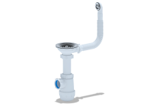 Сифон АНИ Грот 3 1/2"*40 с круглым гибким переливом A0142S