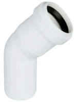 Колено Ostendorf канализационное ПП 32/45о для внутренней канализации НТВ, цвет: БЕЛЫЙ /отвод (РФ)
