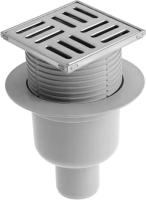 (TA5702) (12) Трап верт., выпуск 50, рег., реш.10*10 нерж.