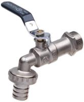 Кран шаровой водоразборный под шланг 1/2 Wh ручка (AQUALINK 100/10)