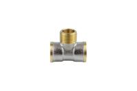 Тройник латунь Aquasfera 027-8901 9009 ВР/НР/ВР Ду15 никелирование