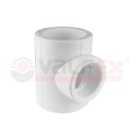 Тройник Дн 40 (40/10) VALFEX ПП бел