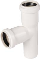 Тройник Ostendorf канализационный ПП 32/32/87о для внутренней канализации цвет - БЕЛЫЙ, HTEA Ger (РФ)