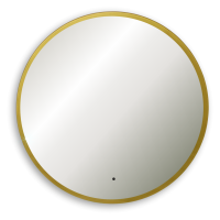 Зеркало Silver Mirrors Monaco Gold D77 LED-00002766