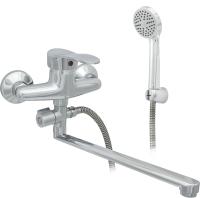 Смеситель для ванны однорычажный Центр Сантехники ЦС-СМ 300/1-4 М-40 плоский S-обр. излив L-350 мм ПП800121