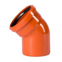 Колено Ostendorf канализационное ПВХ 200/45 для внешней канализации KGB Ger (РФ)