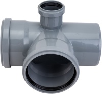 Крестовина Ostendorf канализационная ПП 110/110/50/87 угловая правая для внутренней канализации HTEDL (РФ)