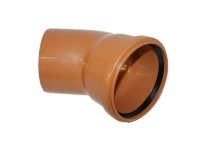 Колено ARMAKAN PVC внешняя канализация ПП 110/45o (Польша)