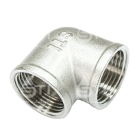 Угольник латунь прямой Эльф 764 3/4" прямой никелирование