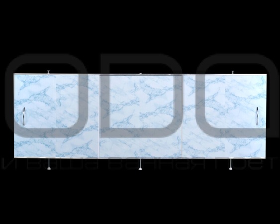 Экран для ванны ODA Универсал ЭС 150-50 УГ 150*50 светло-голубой мрамор