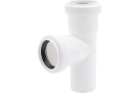 Тройник Ostendorf канализационный ПП 40/40/87 для внутренней канализации HTEA Ger,белый (РФ)