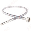 Гибкая подводка 35см 1/2" x M10x1 сталь. опл. с длинн.наконечником