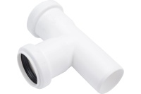 Тройник Ostendorf канализационный ПП 40/40/87 для внутренней канализации HTEA Ger,белый (РФ)