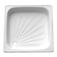 Поддон стальной 90х90х15 квадрат рифл. Selena