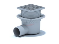 (TA5602) (12) Трап гориз., выпуск 50, рег., реш.10*10 нерж.