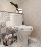 К-т "Визит" белый (вып.30о, ниж.п.в.,кноп.1режим.арм.,сид.ПП,креп.пластик)