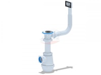 (A0140S) (30) Сифон Ани Грот 1 1/2"*40 с гибк. перелив. д/мойки