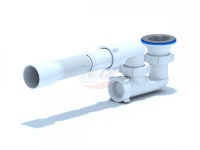 (E215) (40) Сифон Ани для душ.под. регул. 1 1/2*40 с г/тр 40х50