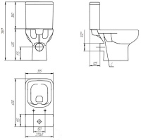 Компакт: COLOUR CLEAN ON 011 3/5 с кр. дюроп., lifting, easy-off, белый, Сорт1