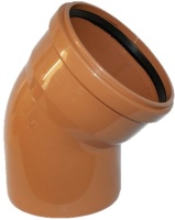 Колено ARMAKAN PVC внешняя канализация ПП 200/45о (Польша)