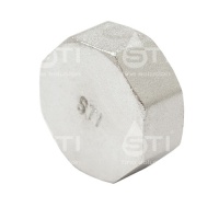 Заглушка латунь Эльф 801 3/4" ВР никелирование