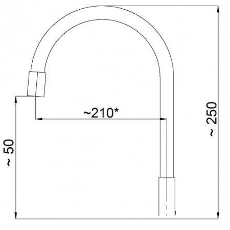 Излив Flexy-33 (GR) зеленый