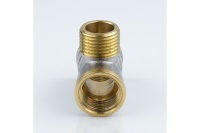 Тройник латунь Aquasfera 027-8901 9009 ВР/НР/ВР Ду15 никелирование
