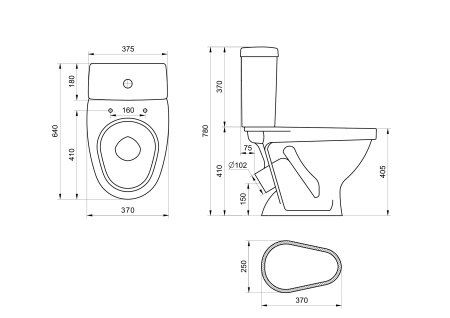 К-т "Форвард" крап на белом (вып.30о, ниж.п.в.кноп.1режим.арм.,сид.ПП,креп.пластик)
