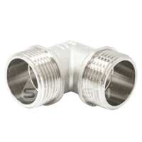 Угольник латунь прямой Эльф 2180 1/2" прямой никелирование