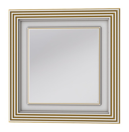 Зеркальная панель Ювента Treviso ТМ-80 белая-патина-золото